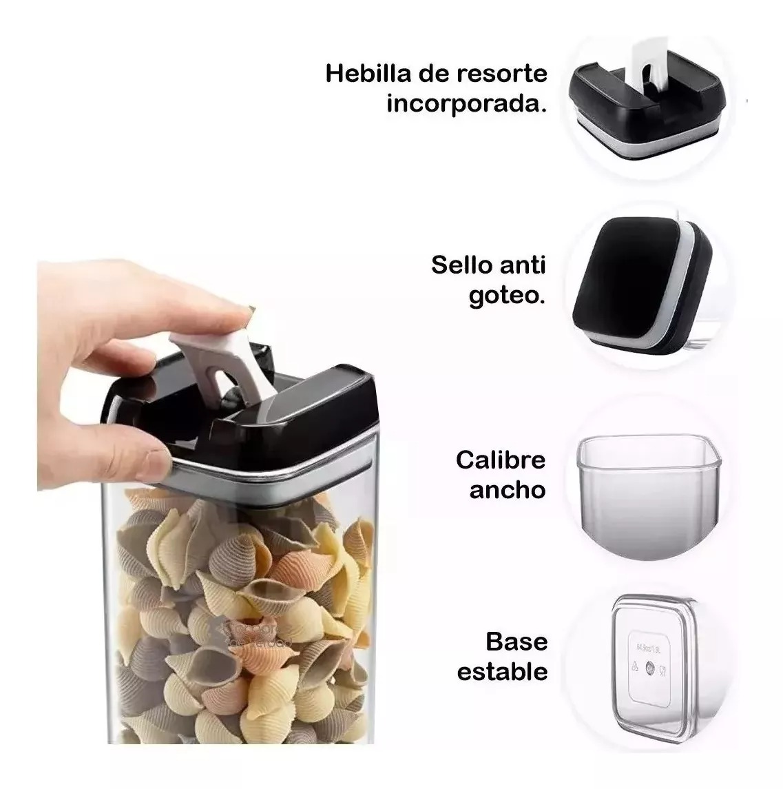 RECIPIENTES  HERMÉTICOS x5